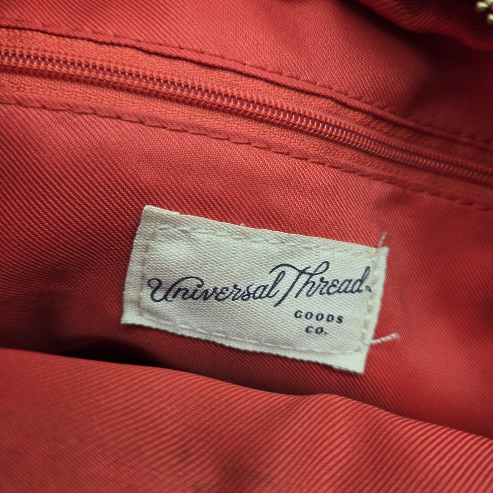 Universal Thread Red & Navy Woven Crossbody Bag - Picture 2 of 9